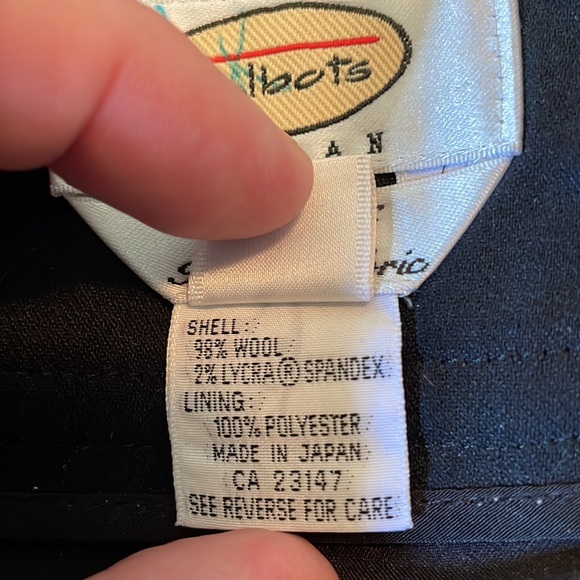 Vtg TALBOTS Size 16W Italian Wool Quality Stretch Dress Career Black Lined NWOT - Picture 9 of 14